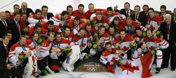Team Canada Mens Hockey Team Scored Gold